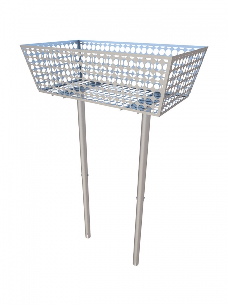 Lixeira para Calçada Galvanizada 80cm 