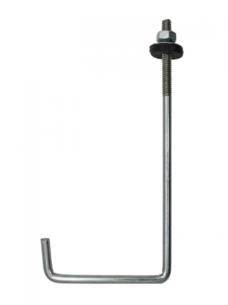 Haste em J para Telha 240mm Galvanizada 